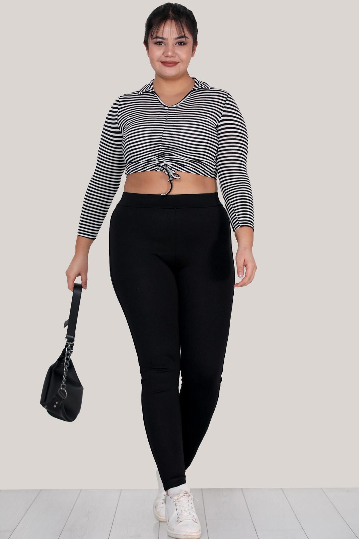 Plus - Size Leggings — Black