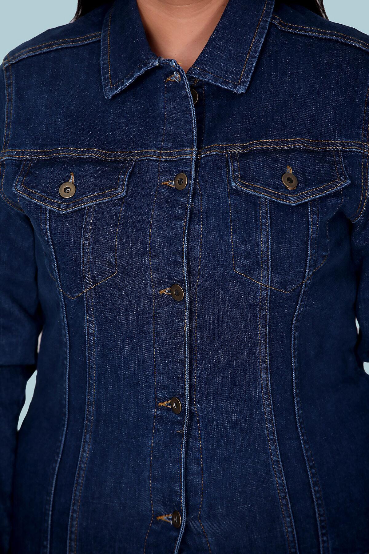 Plus - Size Denim Jacket