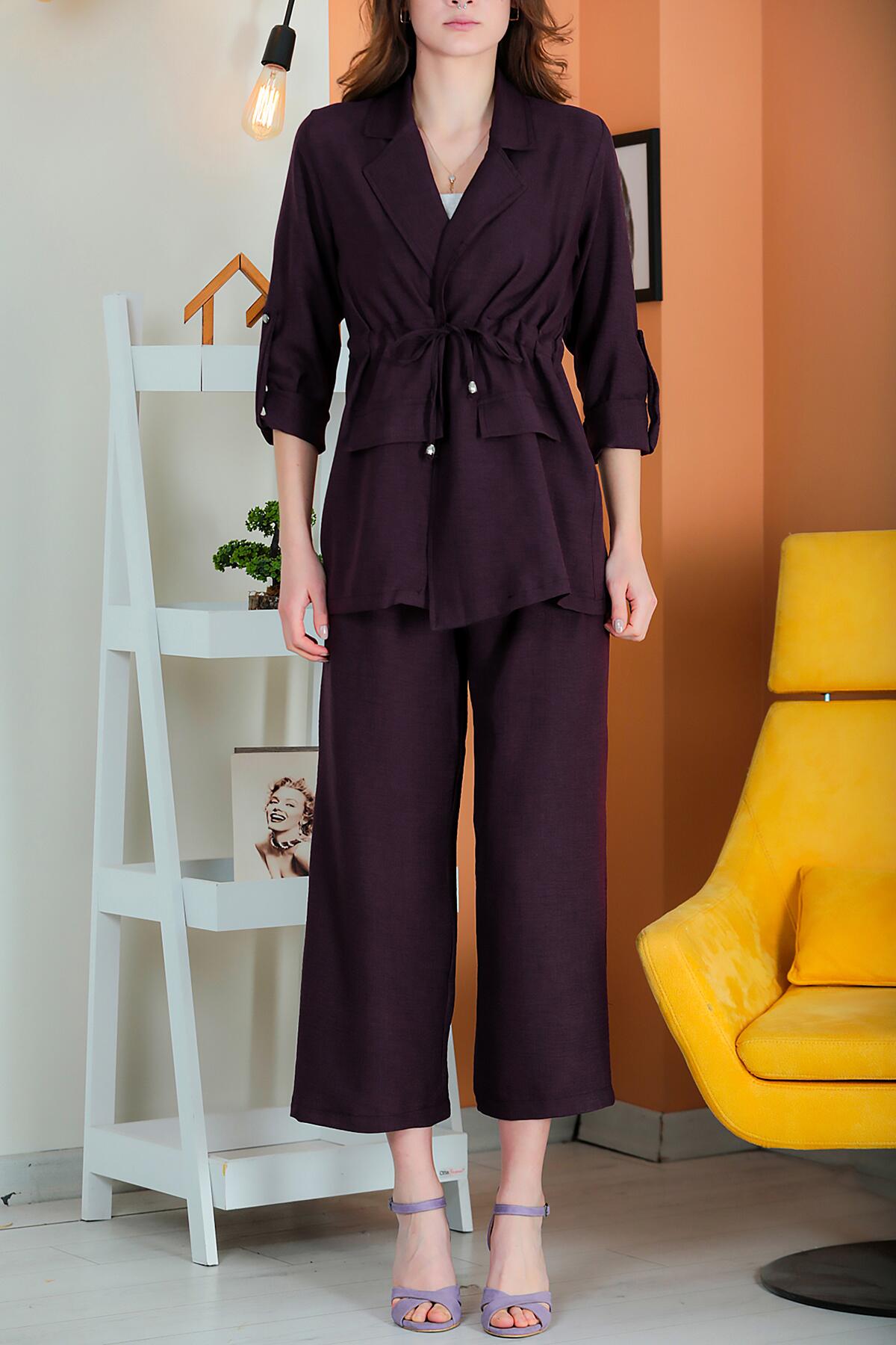 Flammé Two - Piece Set — Dark Purple