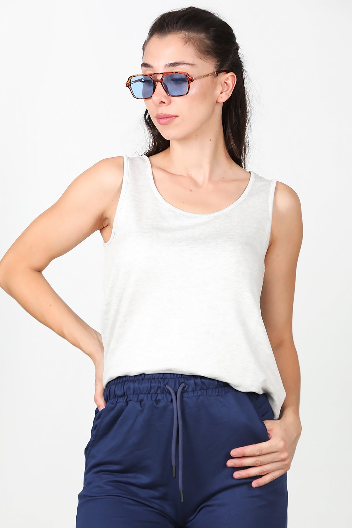 Thick - Strap T - Shirt – Grey