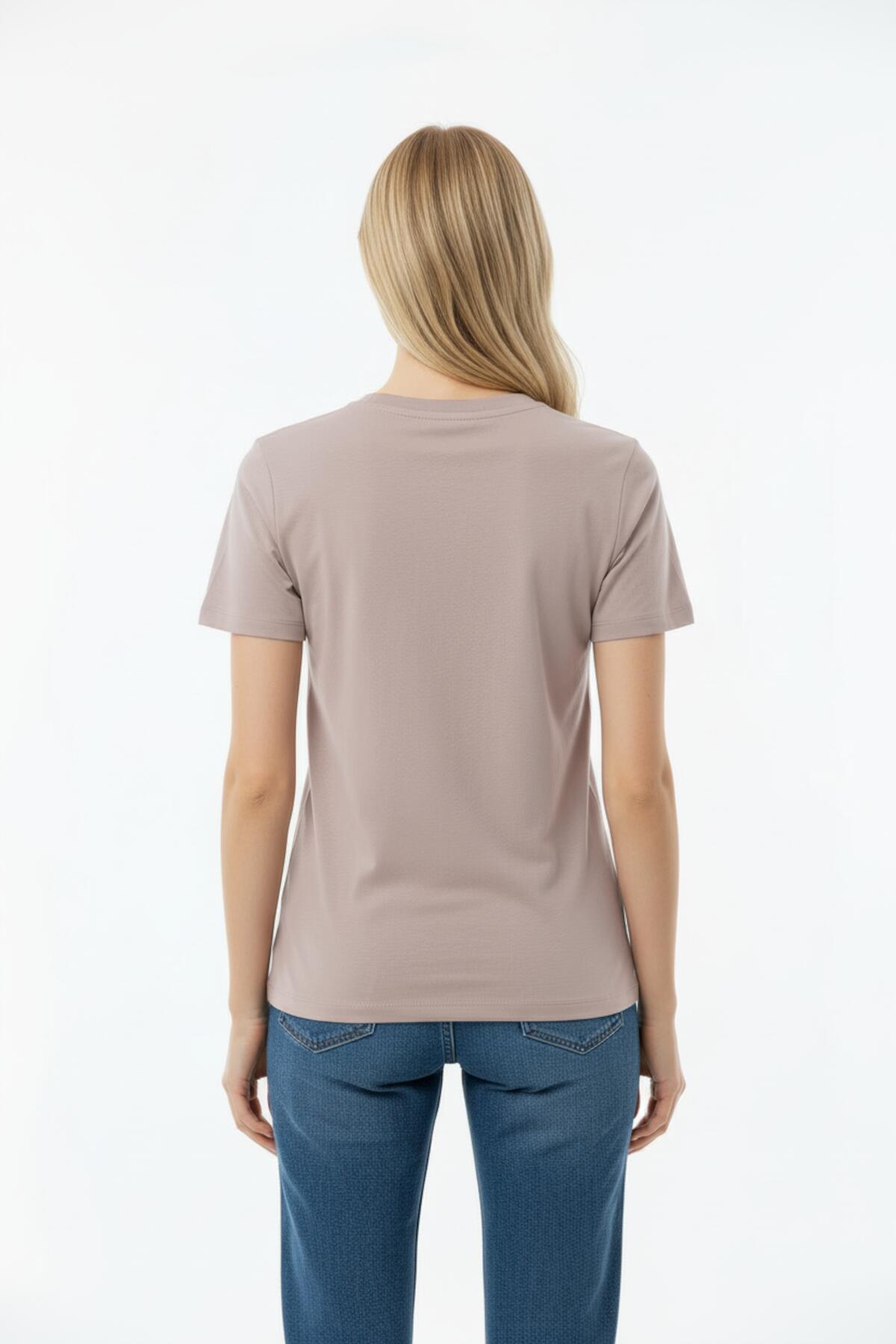 Crew - Neck T - Shirt — Taupe