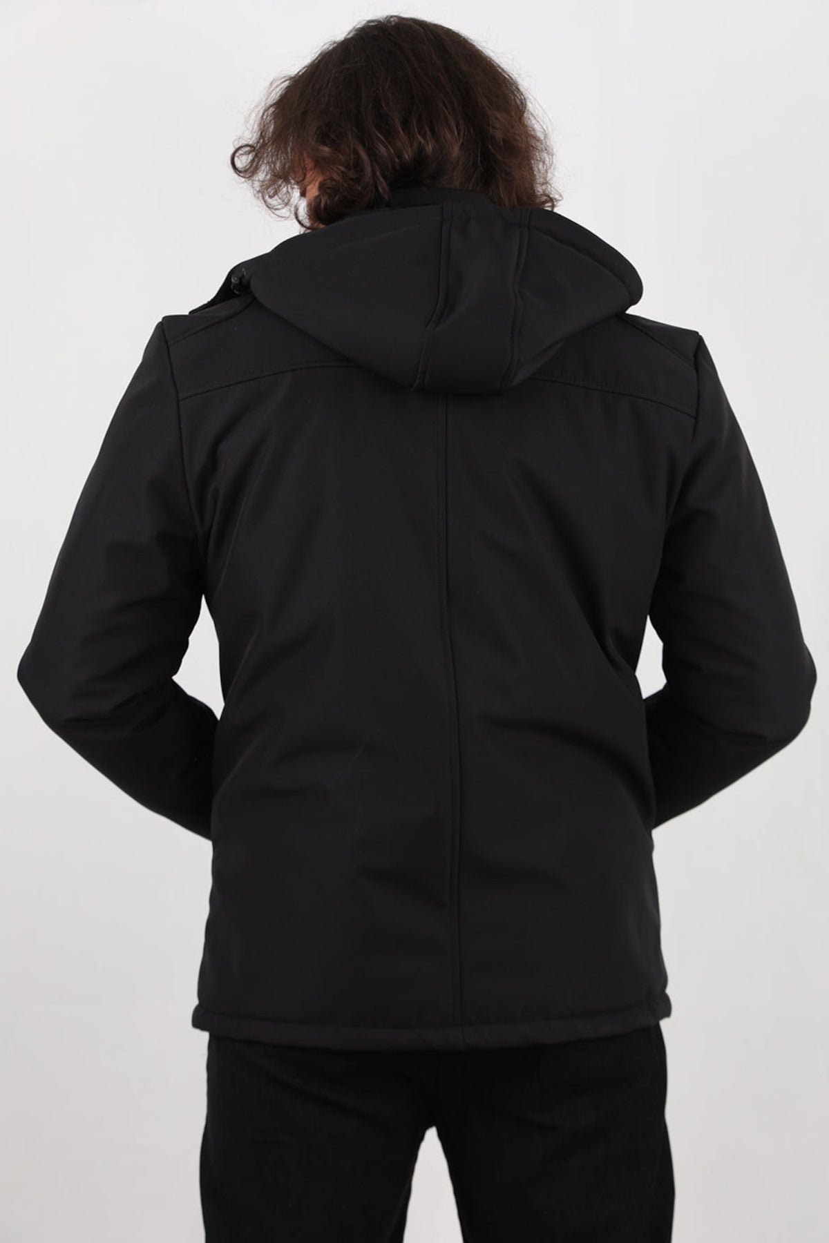 Men's Hooded Jacket — Black