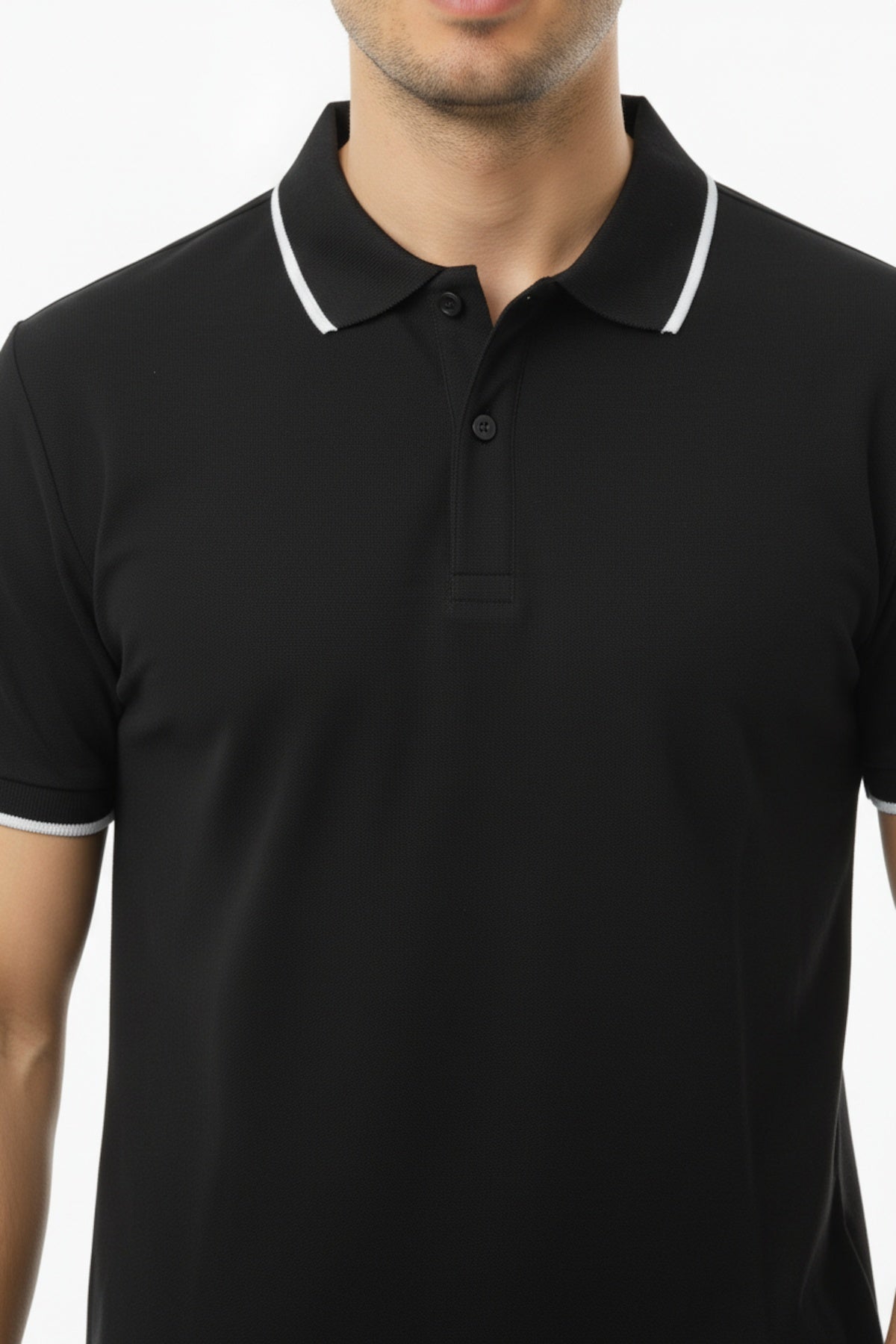 Men's Polo Shirt — Black