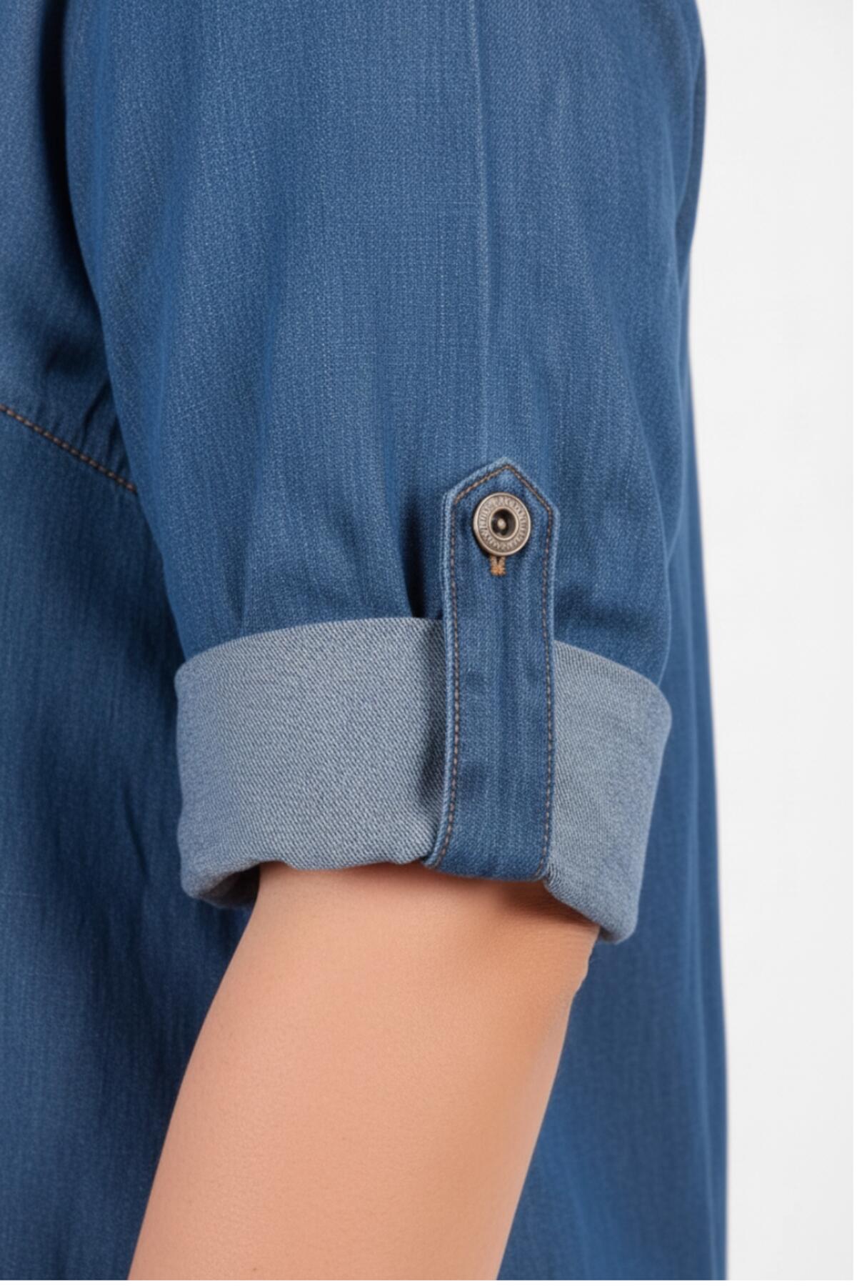 Plus - Size Denim Set