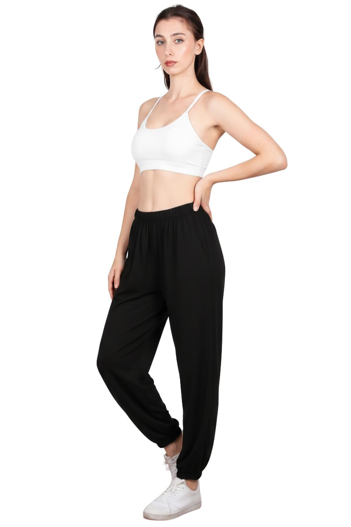 Side - Tie Shalvar Trousers — Black