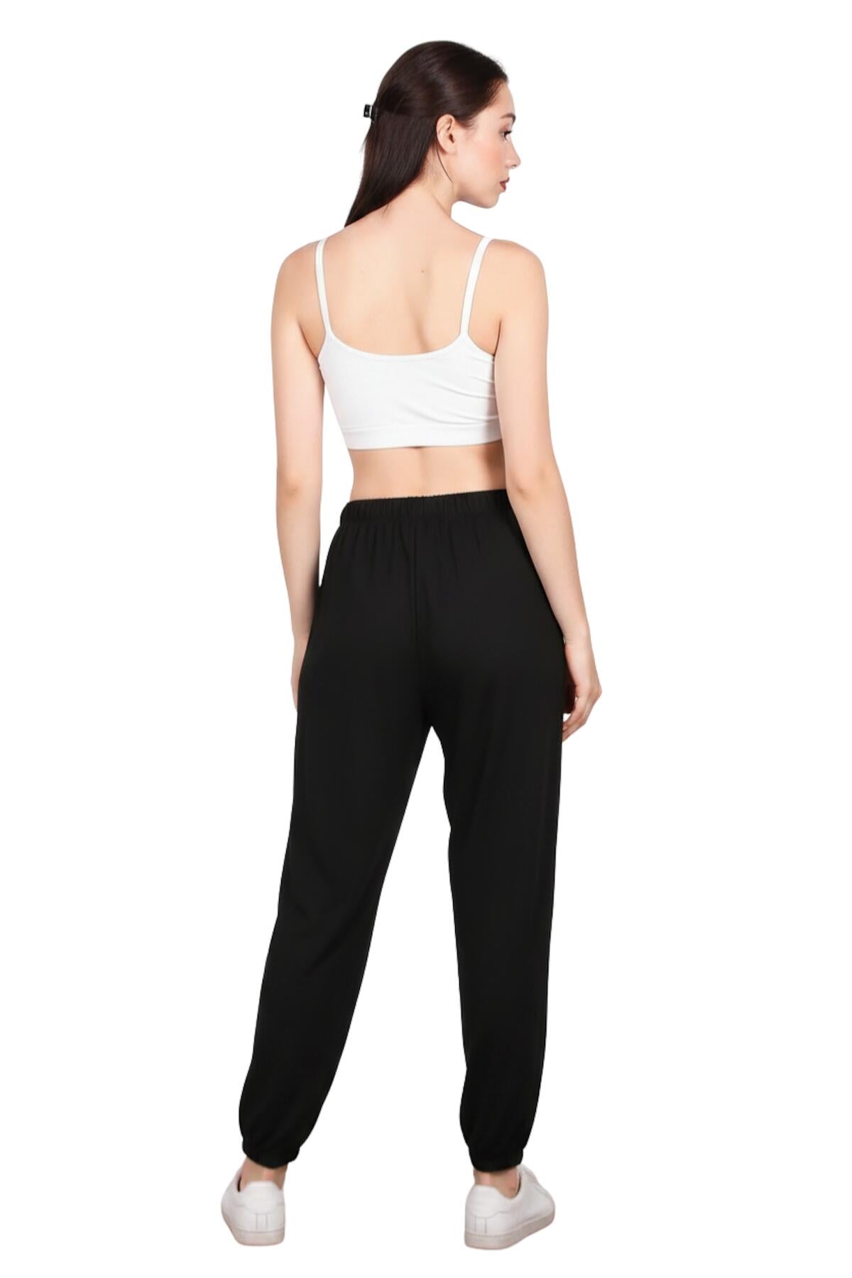 Side - Tie Shalvar Trousers — Black