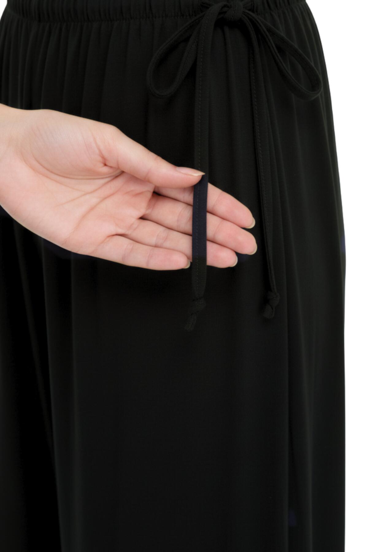 Side - Tie Shalvar Trousers — Black