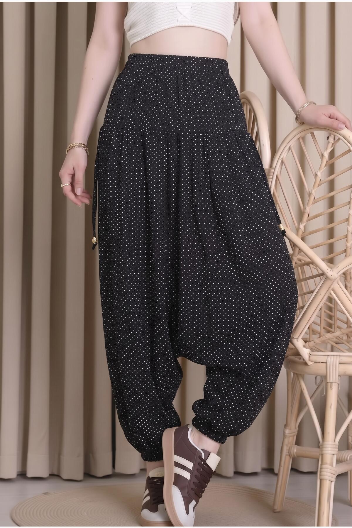 Pigment - Beaded Harem Trousers — Multicolor