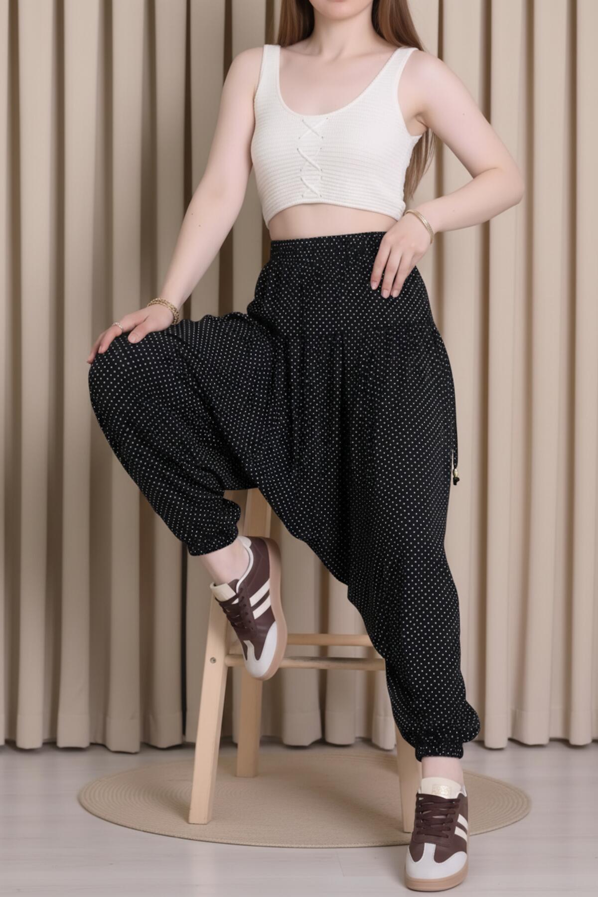 Pigment - Beaded Harem Trousers — Multicolor