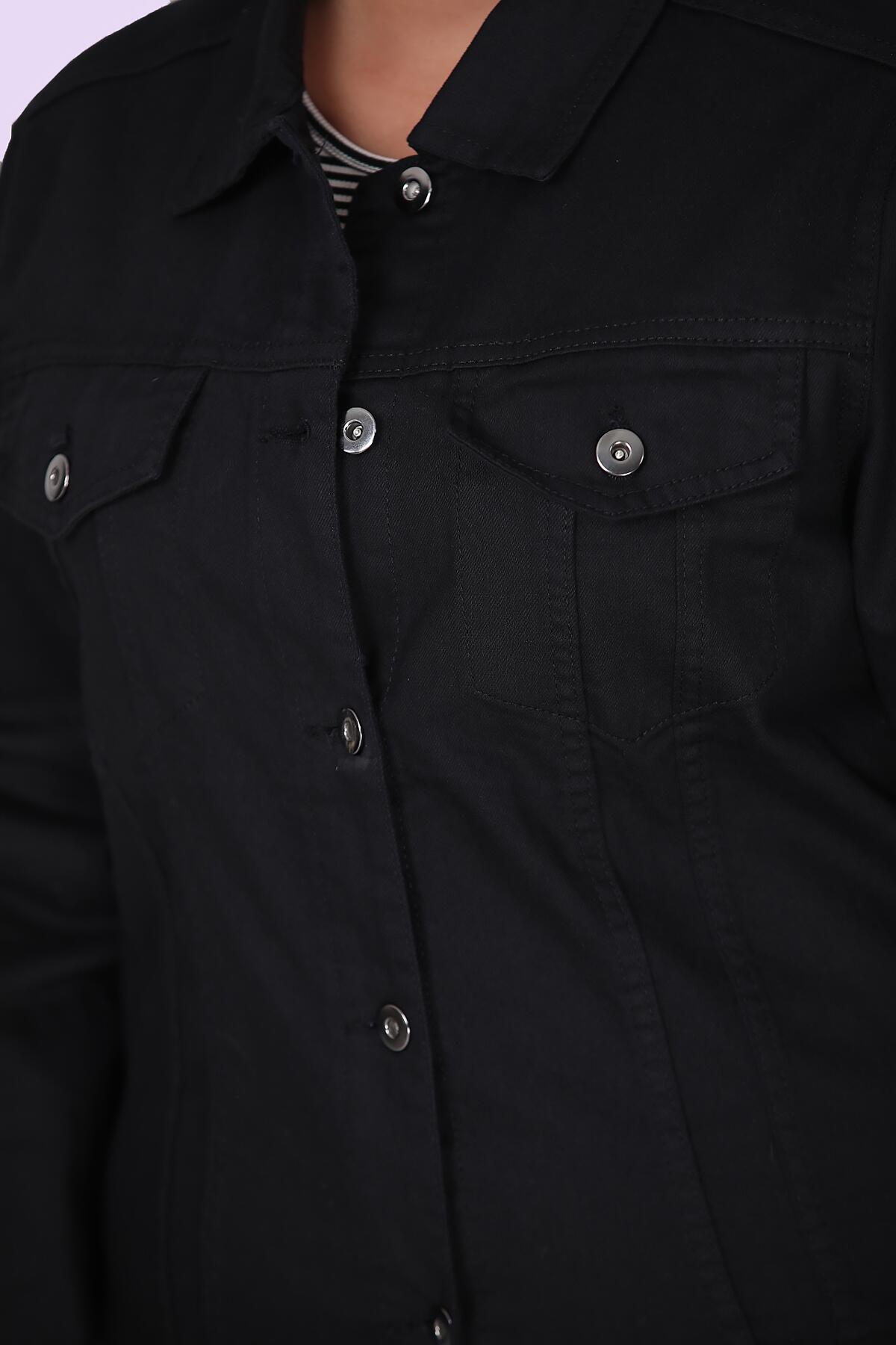 Black Plus - Size Denim Jacket