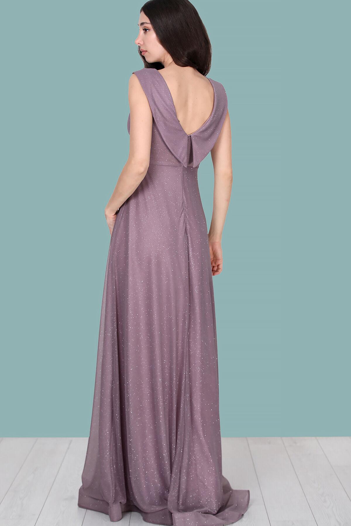 Dusty Rose Sparkle Evening Gown