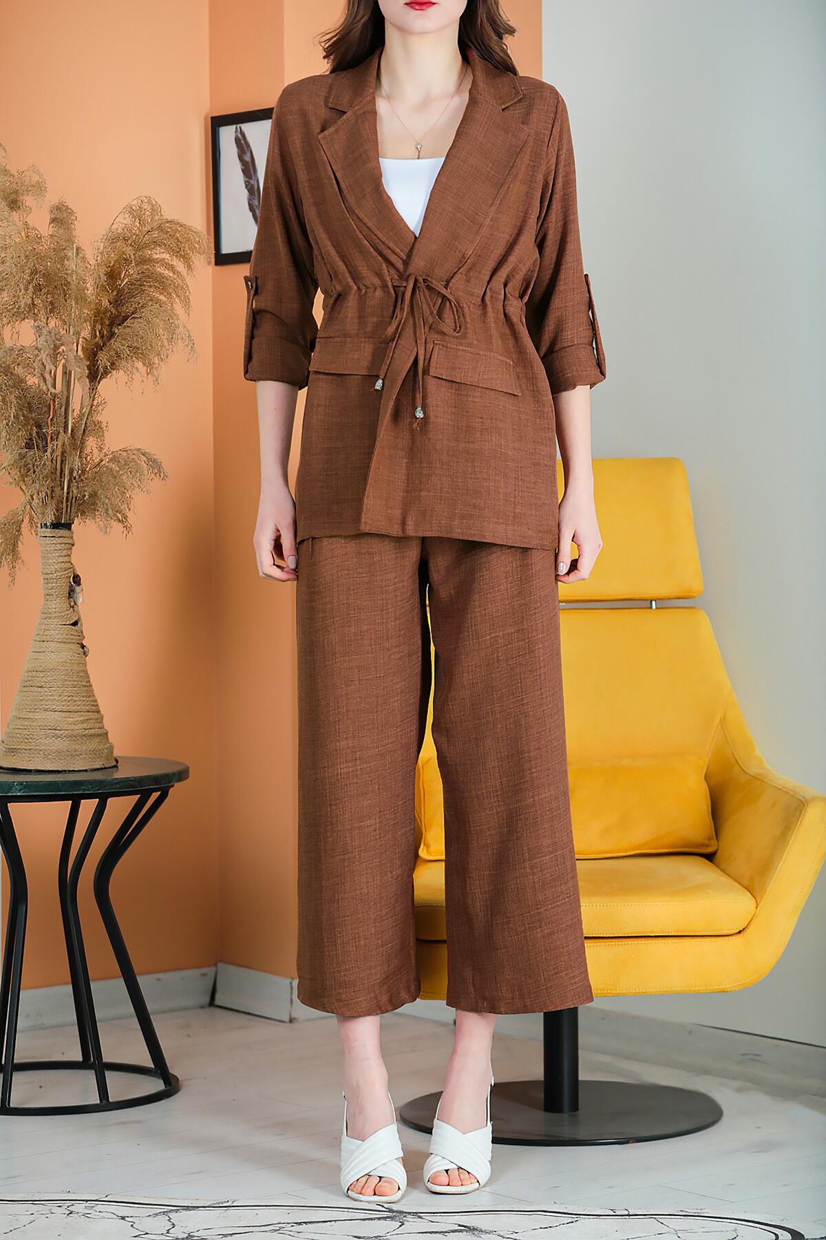 Flammé Two - Piece Set — Brown