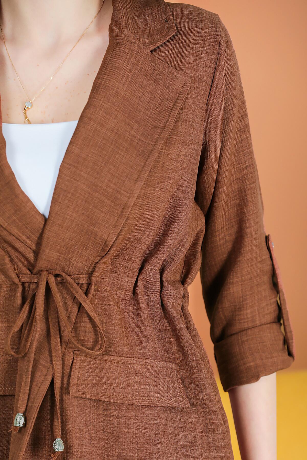 Flammé Two - Piece Set — Brown