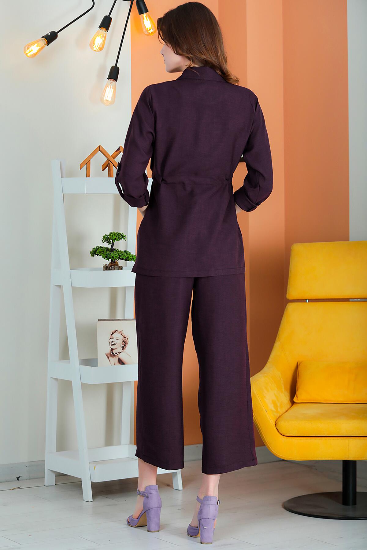 Flammé Two - Piece Set — Dark Purple