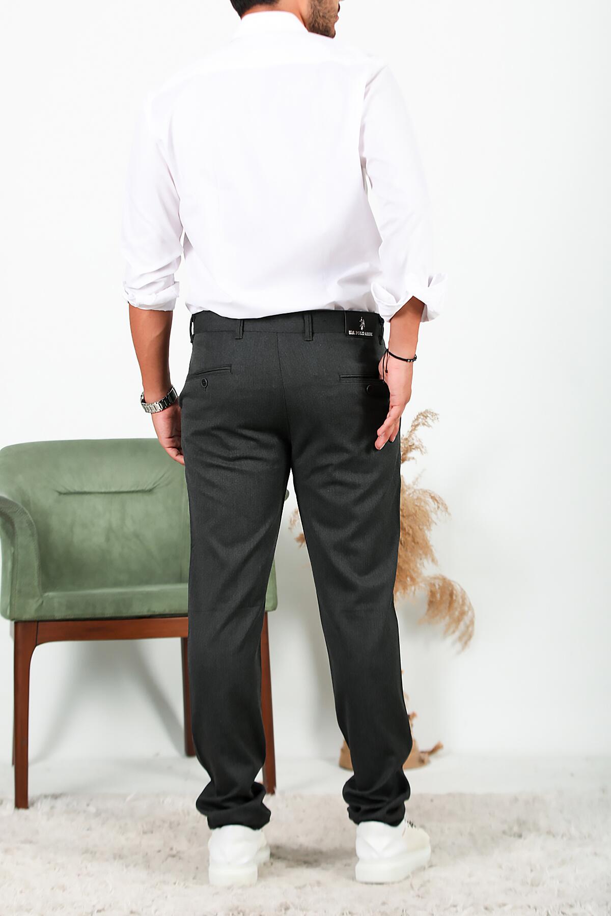 Men's Fabric Trousers - Anthracite