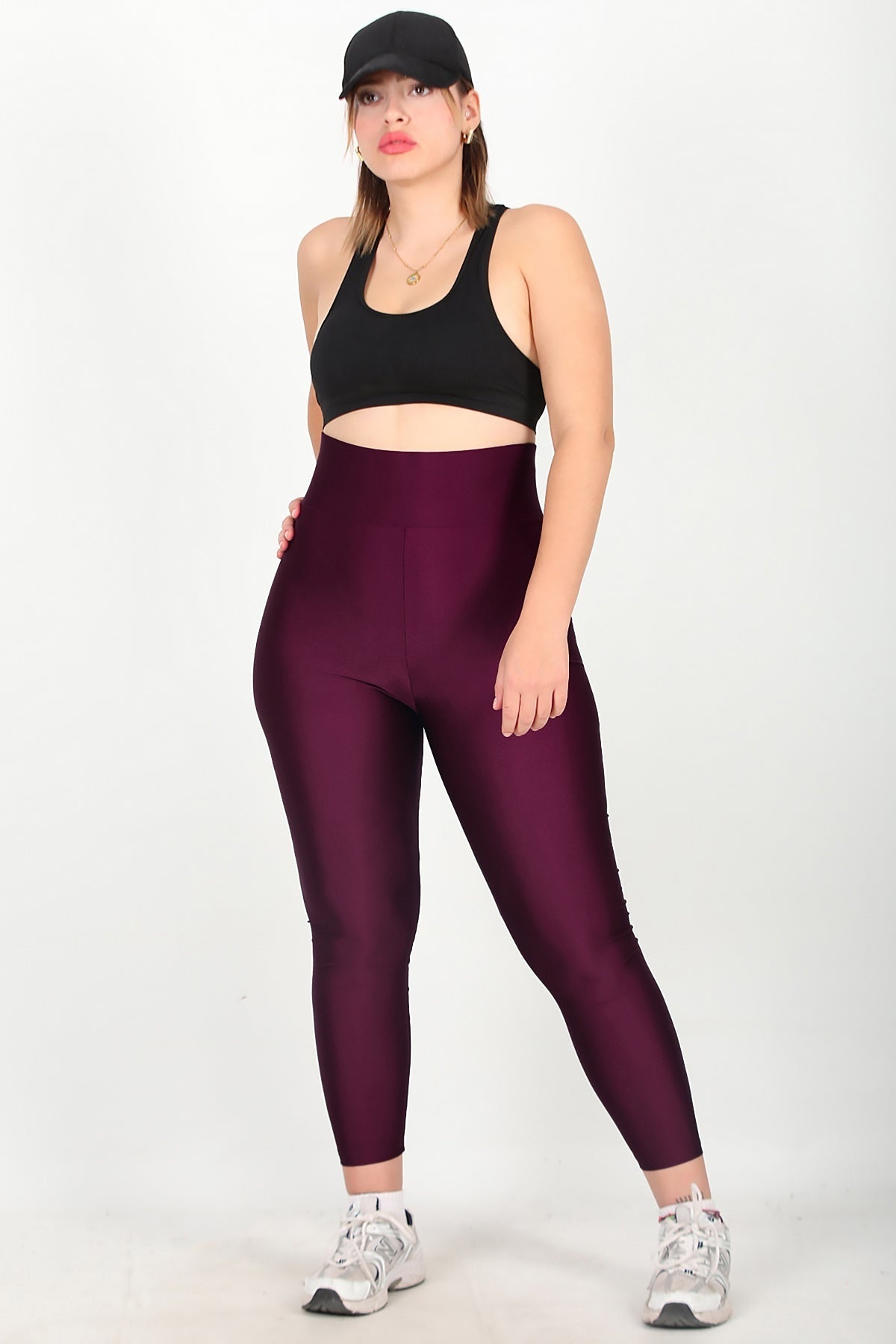 Plus - Size Leggings — Plum