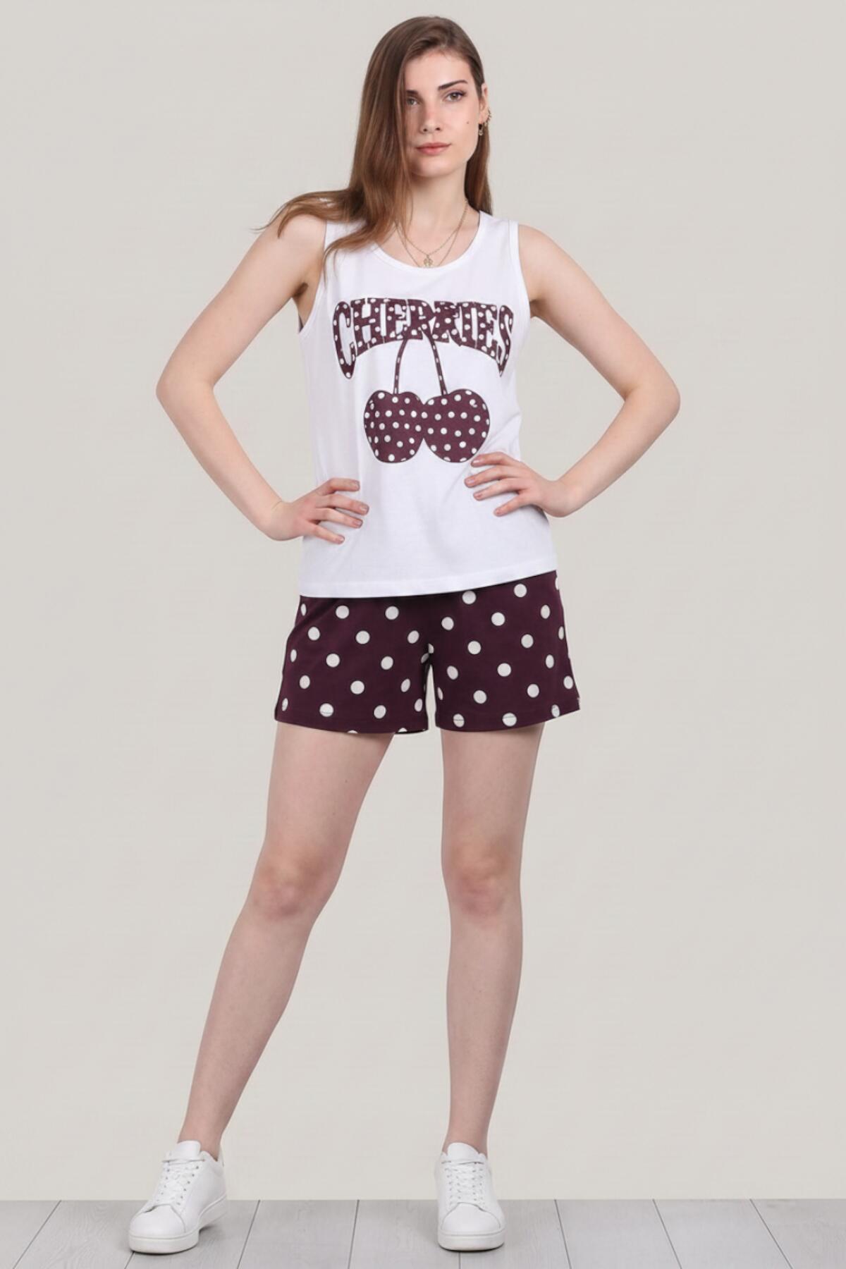 Multicolor Sleeveless Pyjama Set