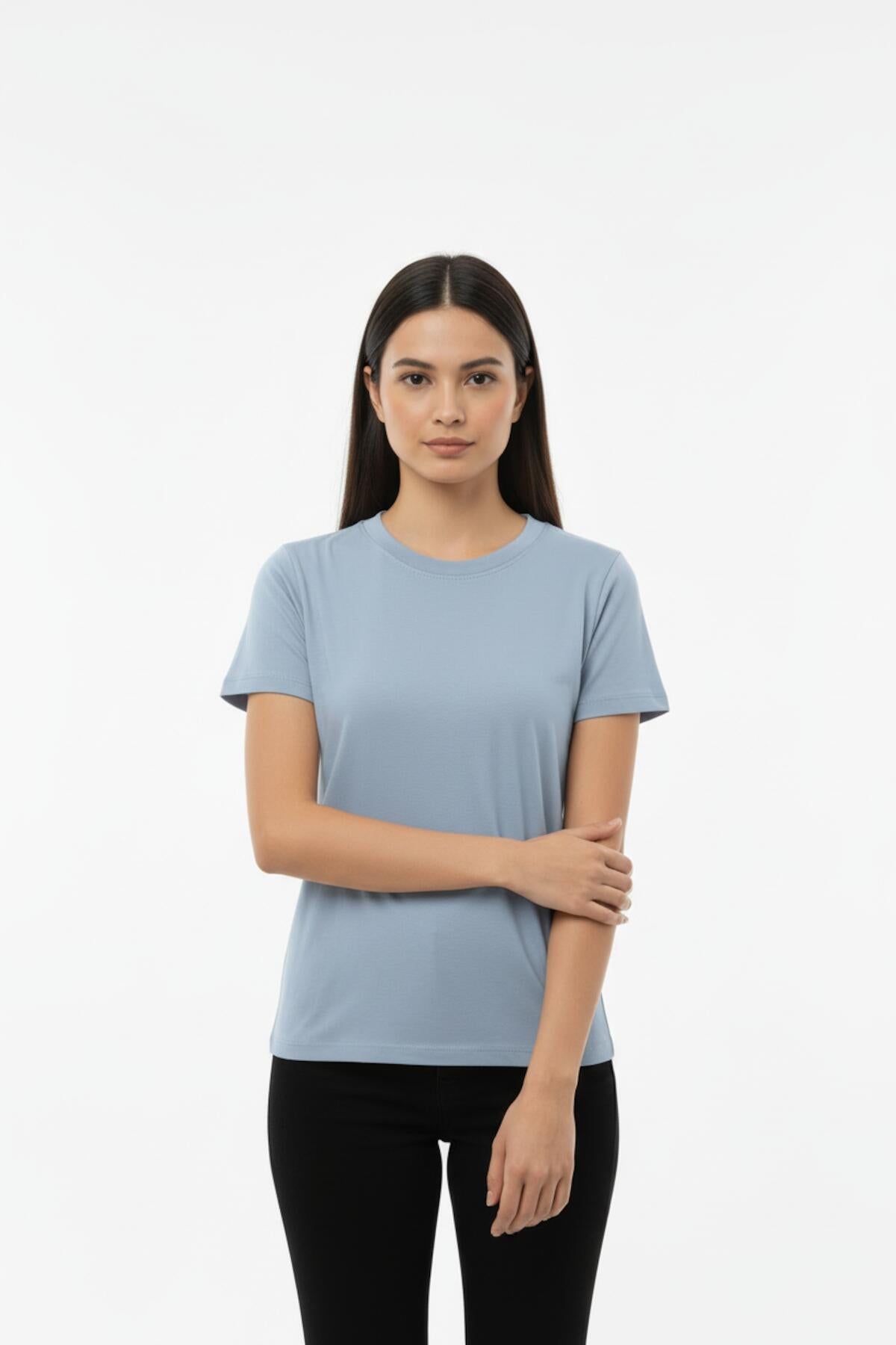 Crew - Neck Bodysuit T - Shirt — Blue