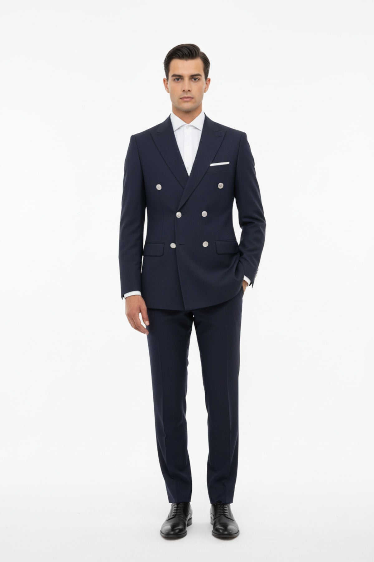 Bezayak Kloveze Navy Two - Piece Suit