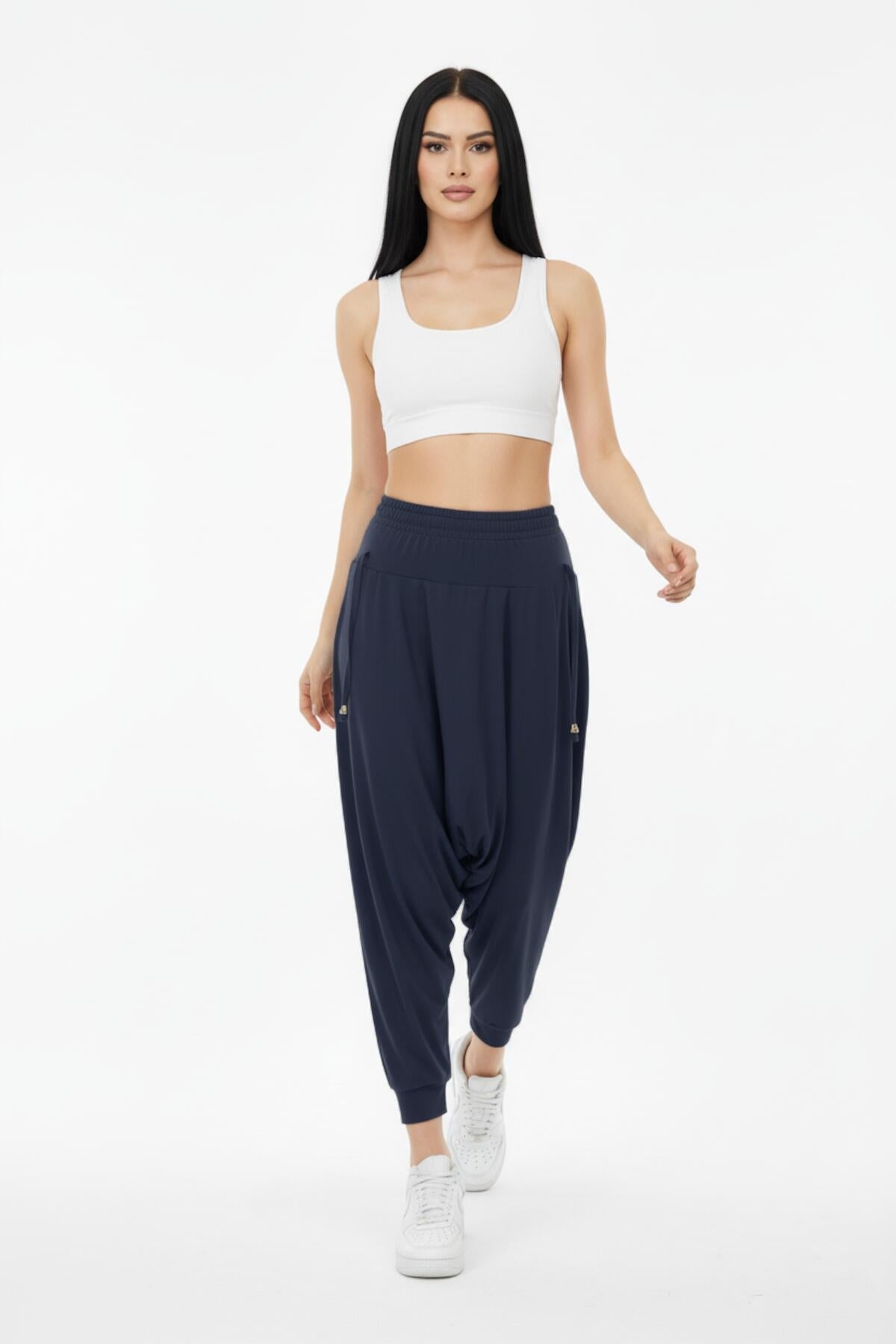 Plus - Size Sandy Trousers — Charcoal