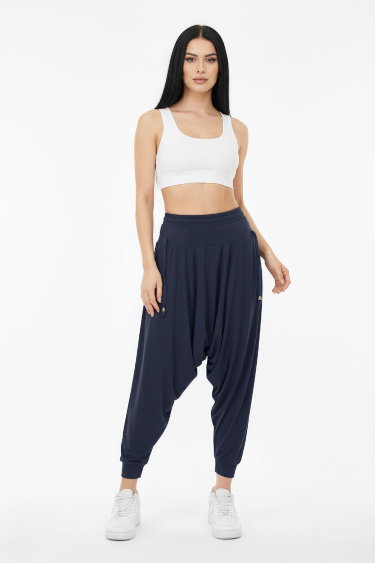 Plus - Size Sandy Trousers — Charcoal