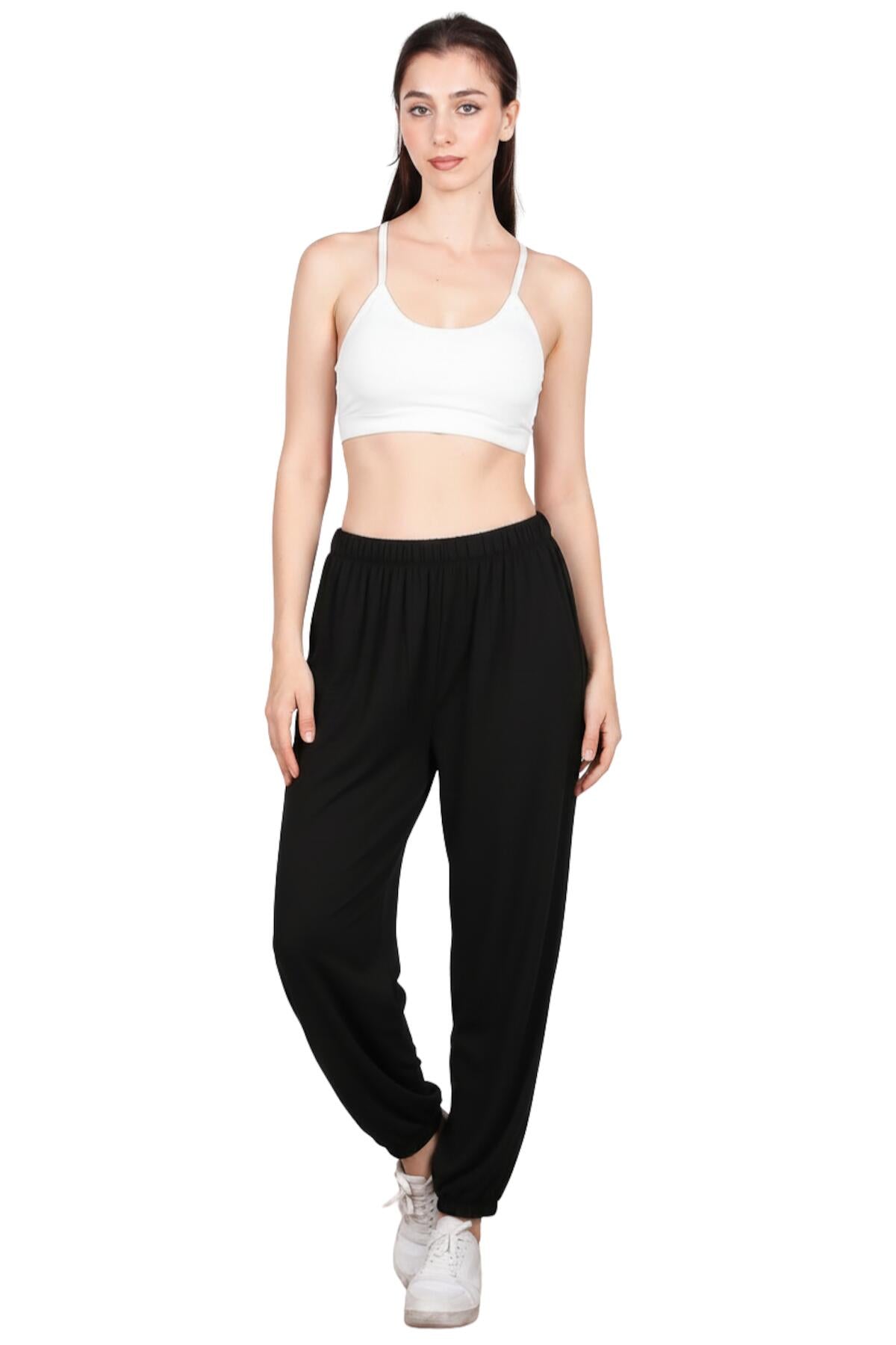 Side - Tie Shalvar Trousers — Black