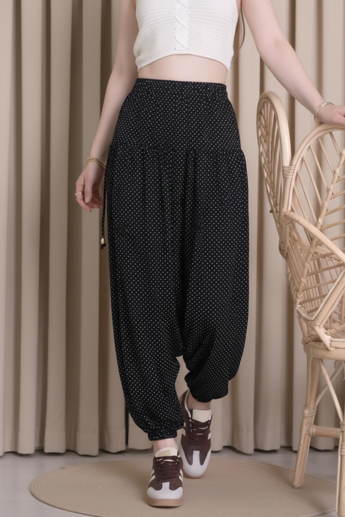 Pigment - Beaded Harem Trousers — Multicolor