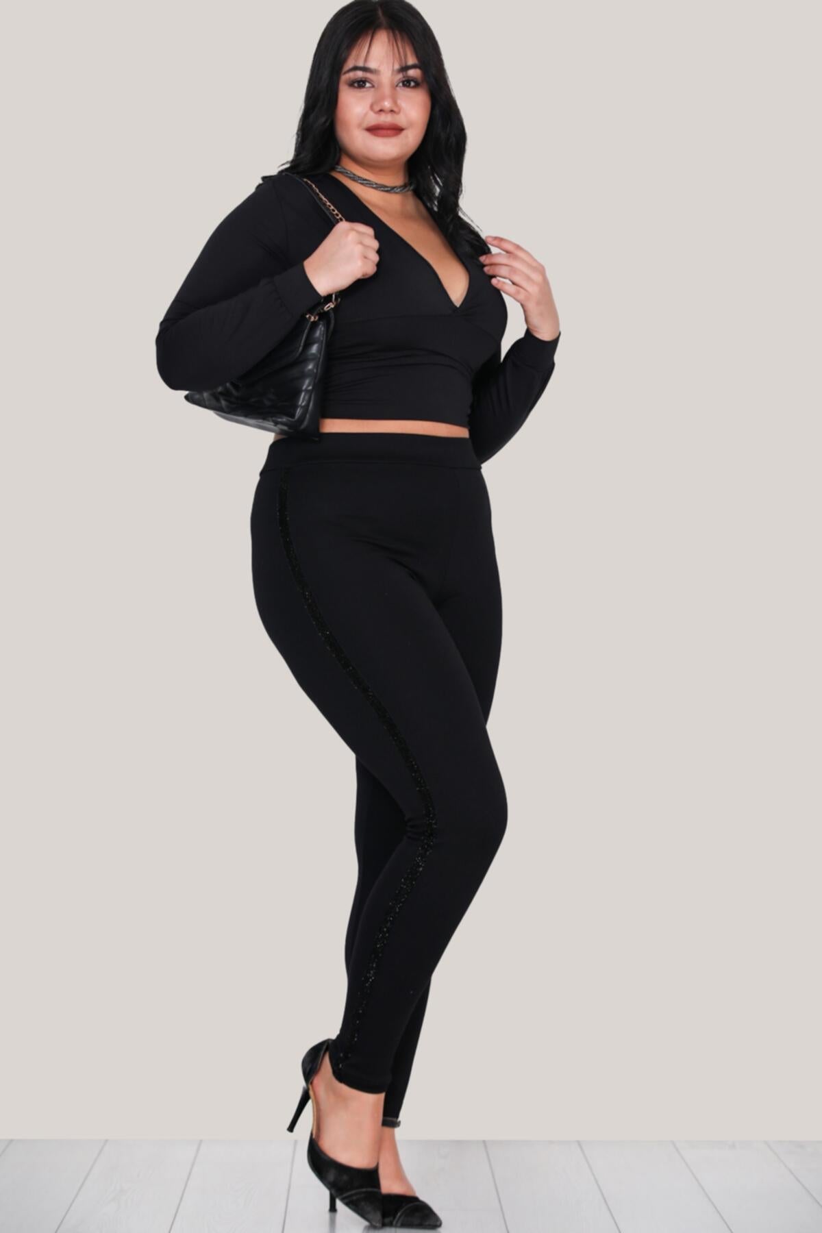Plus - Size Leggings - Black