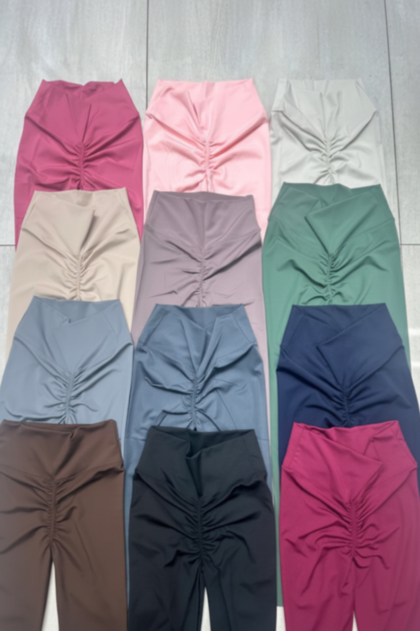 Push - Up High‑Waist Leggings — Stone